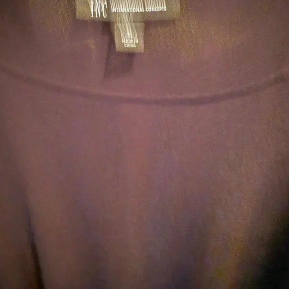 NWT INC International Concepts Black Pullover w Lace Sleeve & Shoulder Accents - Picture 2 of 11